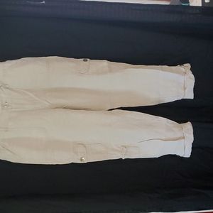 Chino linnen khakis cargo capris